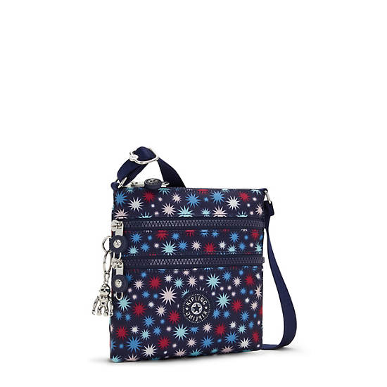 Kipling Alvar Extra Small Printed Mini Táska Kék | HU 1313AH